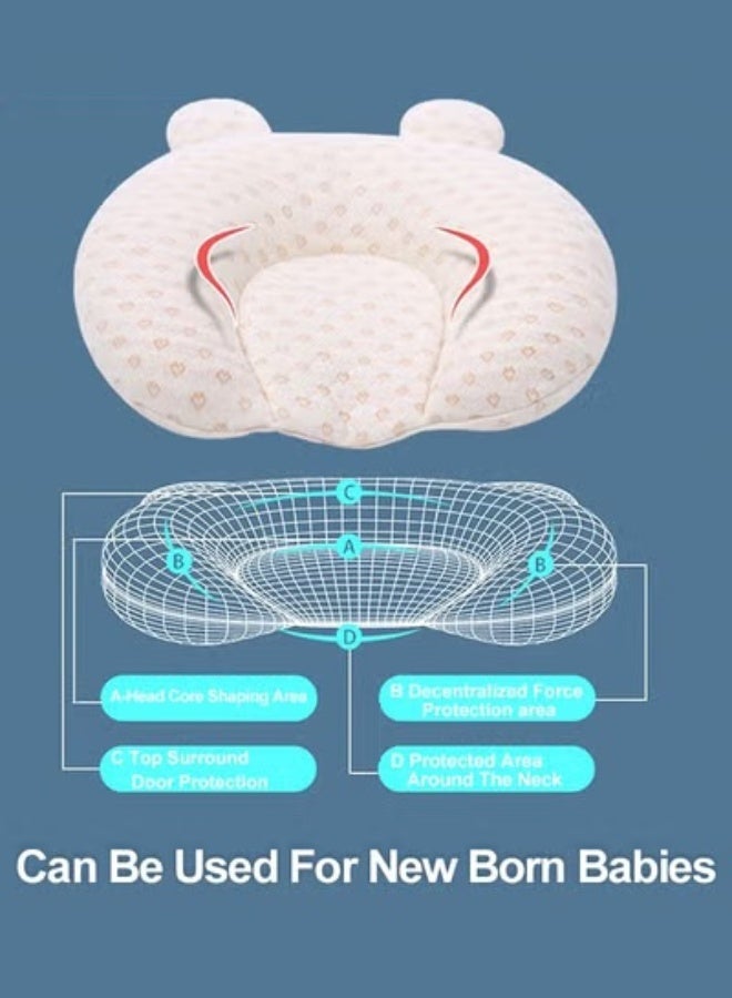 Baby Pillow - Infant Head Support Pillows Soft Baby Nursery Pillows Unisex Newborn Head Shaping Pillow Support Head Sleep Pillows - Image 1