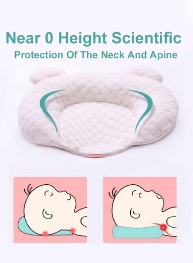 Baby Pillow - Infant Head Support Pillows Soft Baby Nursery Pillows Unisex Newborn Head Shaping Pillow Support Head Sleep Pillows - Image 5