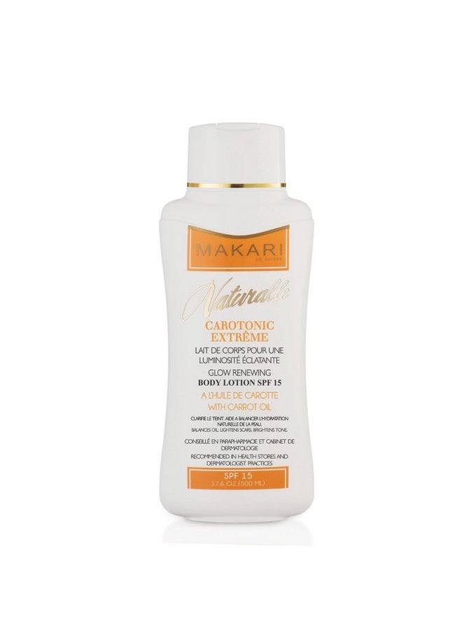Makari - MAKARI Carotonic Extreme Body Lotion (17.6 oz) | Fights Excess Oil Production | Helps Fade Body Scars and Marks | Skin Brightening Formula | Helps Resist Aging and Promotes Healthy Radiance - Image 1