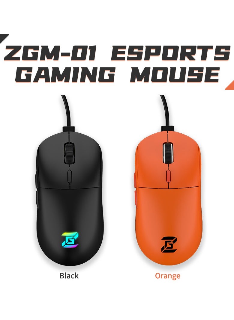 ZIDLI - ZIDLI Wired Gaming Mouse - PixArt PMW3389 Optical Sensor - 10,000 DPI - Ergonomic Design - Image 1
