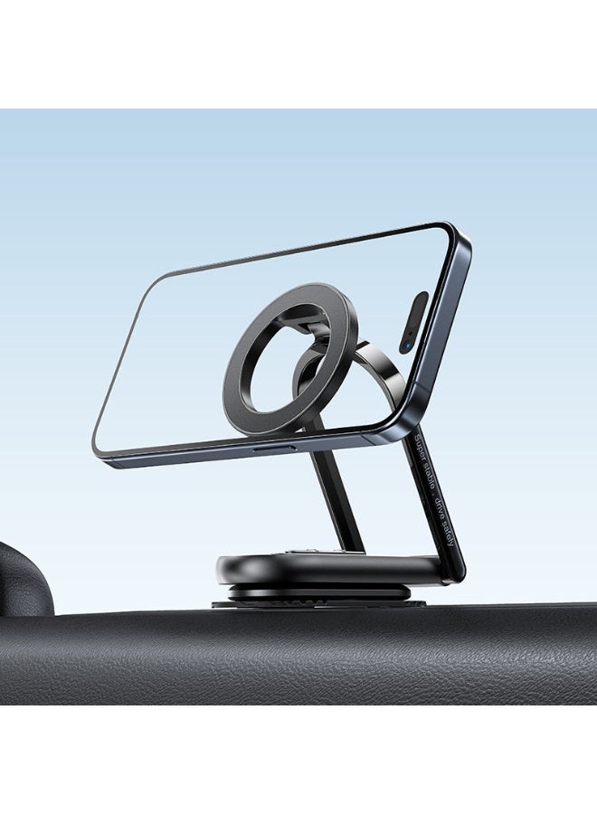 ACEFAST Car Mount Magnetic Holder D54, Dashboard Stand For Smartphones, Powerful Magnetic Grip, Non-Slip Silicone Surface, Dashboard Mounting,  Wide Compatibility - Black - Image 3