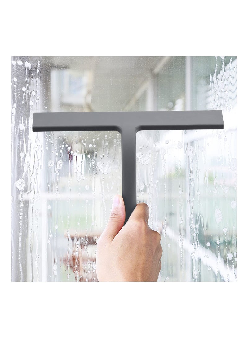 NIBEMINENT Bathroom Squeegee, Silicone Shower Squeegee Window with Hanging Hook Screen Wiper Cleaner for Cleaning - Image 3