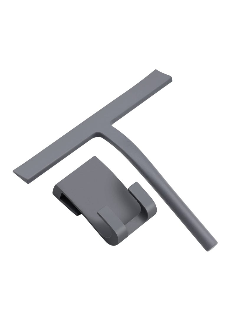 NIBEMINENT Bathroom Squeegee, Silicone Shower Squeegee Window with Hanging Hook Screen Wiper Cleaner for Cleaning - Image 2