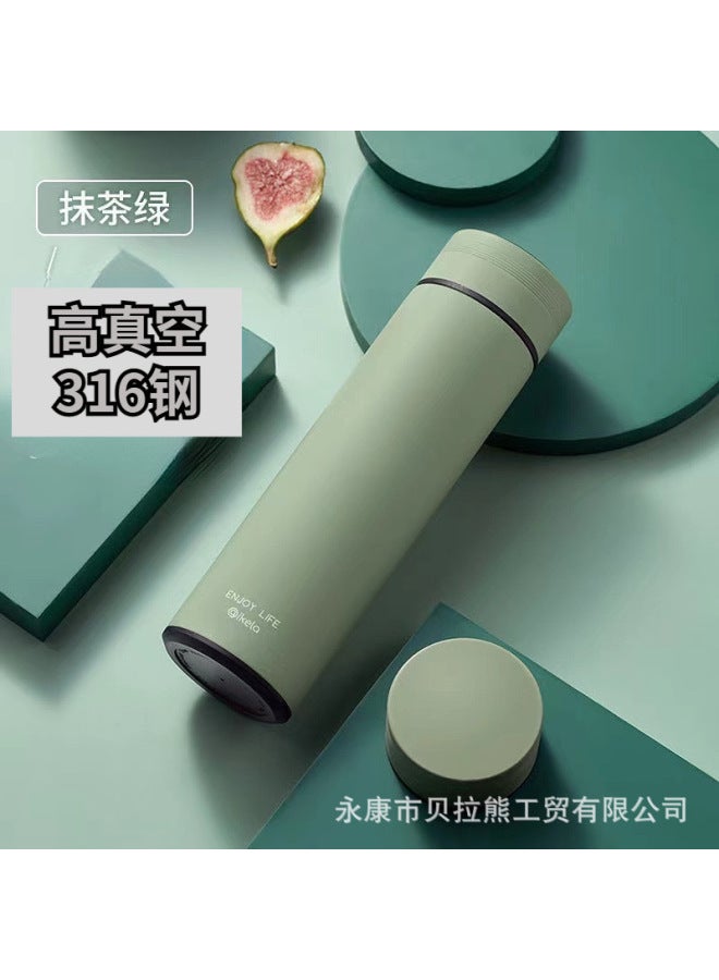 Portable Temperature Display 316 Stainless Steel Thermos Cup For Men And Women, High-looking Business Casual Water Cup, Holiday Gift Straight Cup