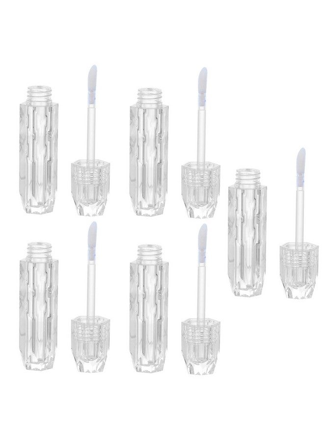 Beaupretty Clear Gloss Lip Gloss 5Pcs Empty Lip Gloss Tubes Diamond Plastic Lip Gloss Bottle Containers Clear Refillable Lipstick Lip Balm Bottles Diy Liquid Eyeliner Tubes Sample Containers - Image 2