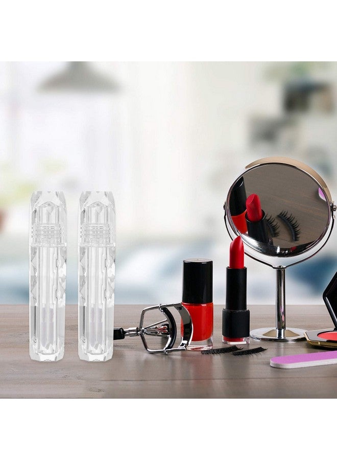 Beaupretty Clear Gloss Lip Gloss 5Pcs Empty Lip Gloss Tubes Diamond Plastic Lip Gloss Bottle Containers Clear Refillable Lipstick Lip Balm Bottles Diy Liquid Eyeliner Tubes Sample Containers - Image 3