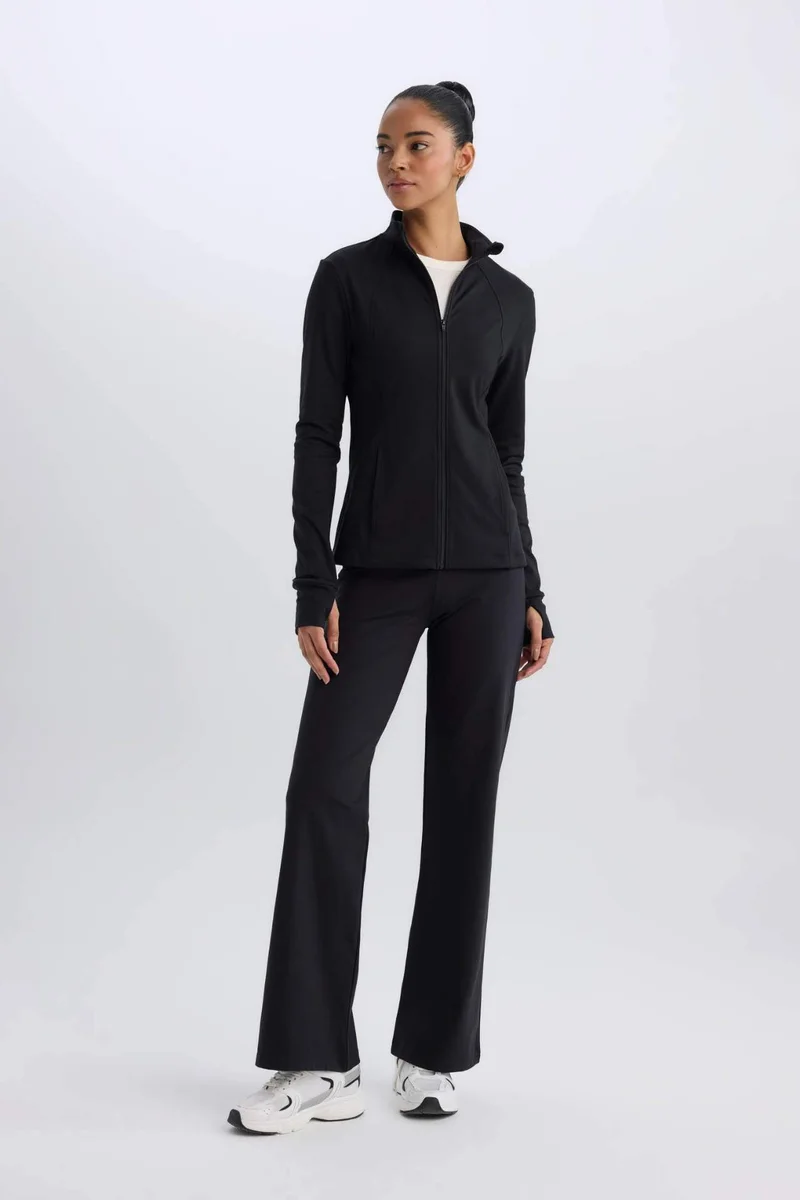 ديفاكتو DeFactoFit Standard Fit Wide Leg Skuba Fabric Sweatpants