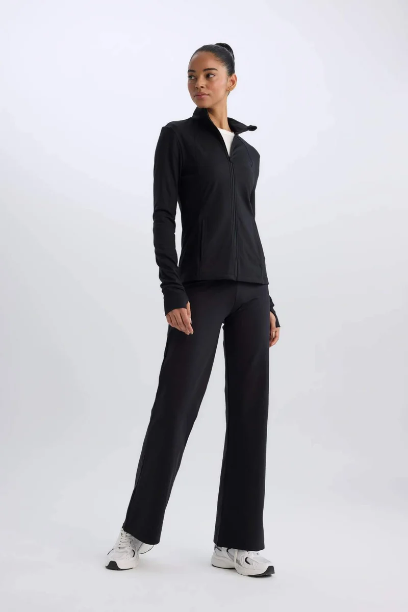 Defacto  DeFactoFit Standard Fit Wide Leg Skuba Fabric Sweatpants for Women | Best Price UAE