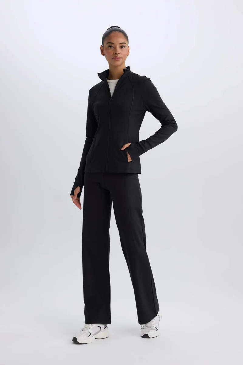 ديفاكتو DeFactoFit Standard Fit Wide Leg Skuba Fabric Sweatpants