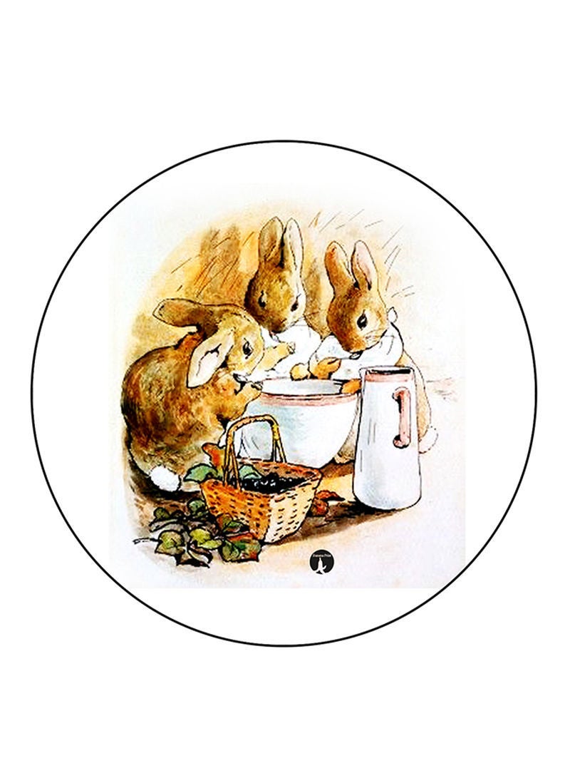 RKN Rabbits Printed Mouse Pad Multicolour