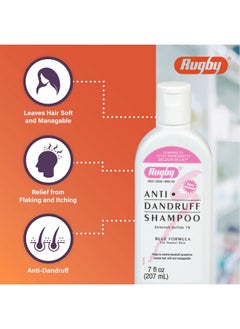 RUGBY LABORATORIES Rugby Selenium Sulfide Anti-Dandruff Shampoo - Blue Formula for Normal Hair - 7 Oz  - Image 4