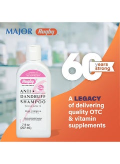 RUGBY LABORATORIES Rugby Selenium Sulfide Anti-Dandruff Shampoo - Blue Formula for Normal Hair - 7 Oz  - Image 2