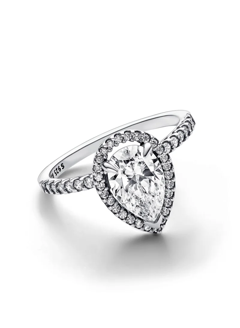 PANDORA Sparkling Pear Halo Ring