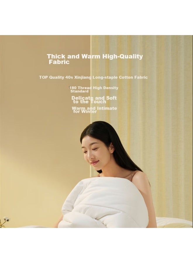 Akin Du 100% Natural Xinjiang Cotton Quilt, Pure Cotton Comforter, Single Bed Quilt, Spring And Autumn Quilt, 3.2 Jin, 1.5x2m - Image 5