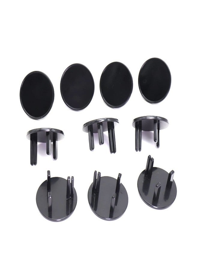 Firm Fixing, Safer for Kids, 3 Hole Outlet Cover with ABS Material, Protects Against Dust and (Black) baby proofing outlet cover outlet covers black