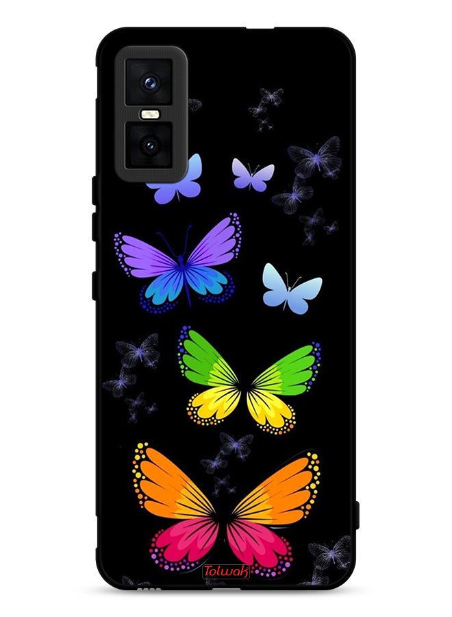 Tolwak Infinix GT 30 Pro Protective Case Cover Colorful Butterflies - Image 1