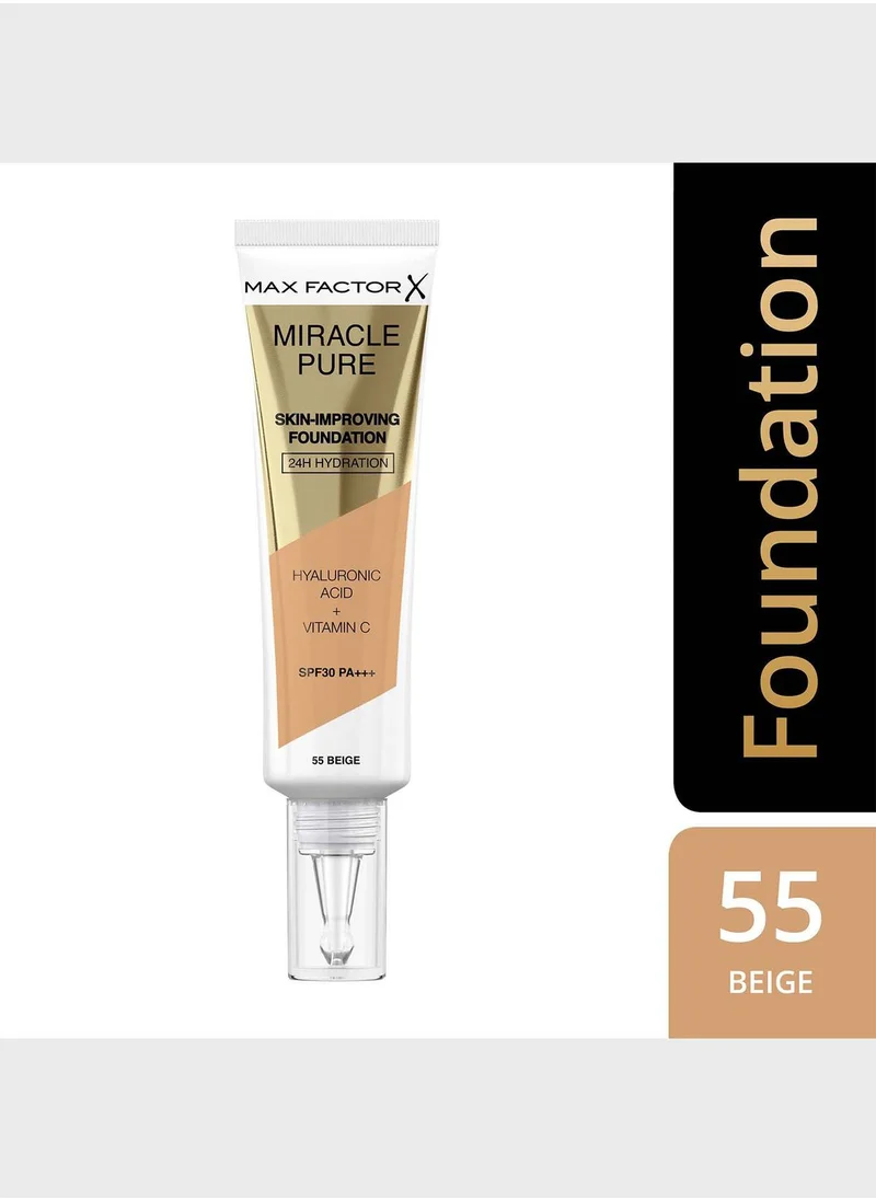 Max Factor Miracle Liquid Foundation –  55 –  Beige