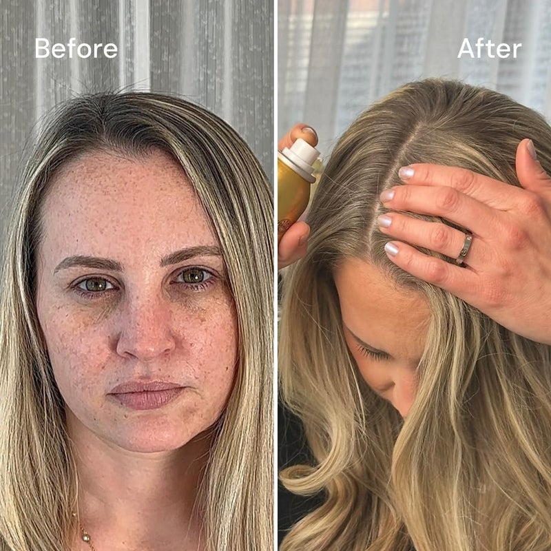 Style Edit Root Touch Up Powder | Temporary Color for Medium Blonde, Dark Roots, Highlights and Grays | Mineral-Infused Concealer for Thinning Hair and Hairline | 0.14 oz. - Image 4