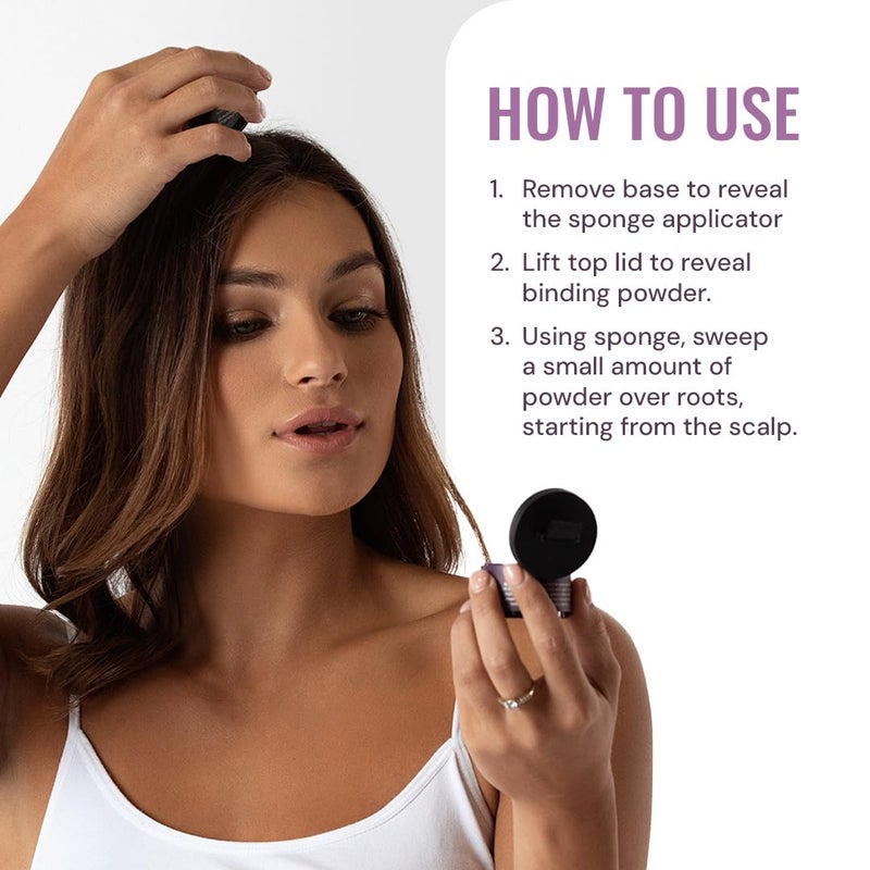 Style Edit Root Touch Up Powder | Temporary Color for Medium Blonde, Dark Roots, Highlights and Grays | Mineral-Infused Concealer for Thinning Hair and Hairline | 0.14 oz. - Image 3