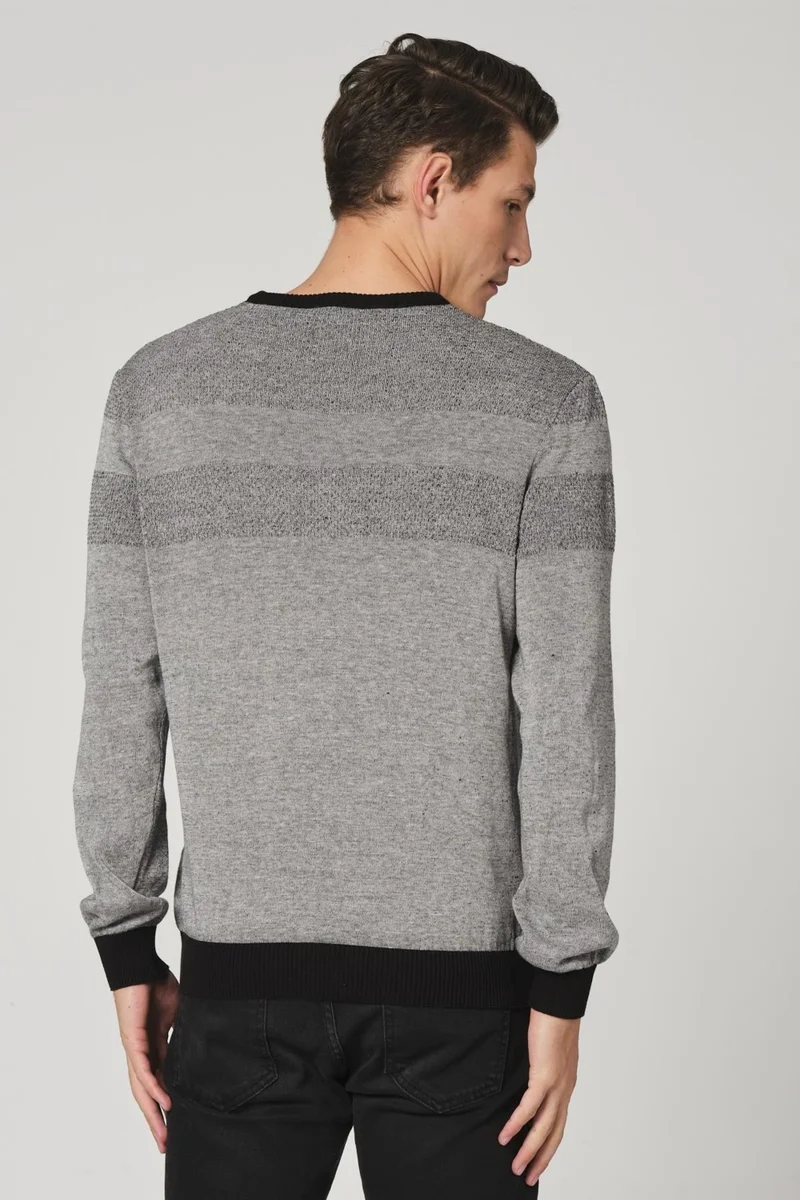 Alexander Gardi Patterned Crew Neck Sweater (E20-5122)