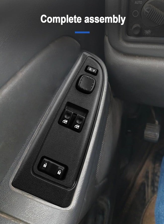 AUGREX 15883318 Master Power Window Switch Bezel Front Driver Side Fit For Chevy Silverado 1500/2500/3500 & GMC Sierra 1500/2500/3500 2003-2007 920-023 DWS-226 10398563 Replacement 15 111 2 970 - Image 3