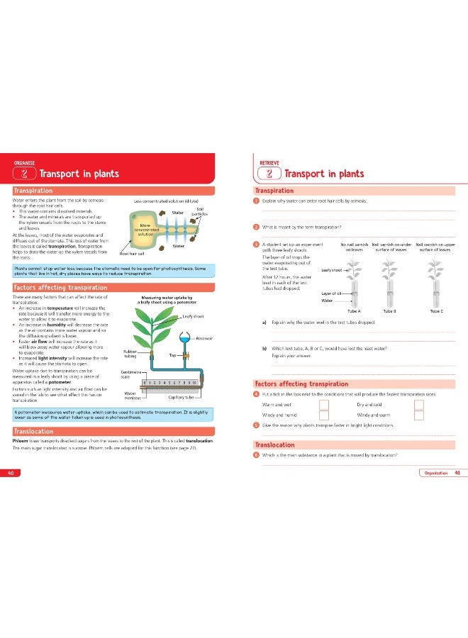 AQA GCSE 9-1 Biology Organise and Retrieve Your Knowledge - Image 5