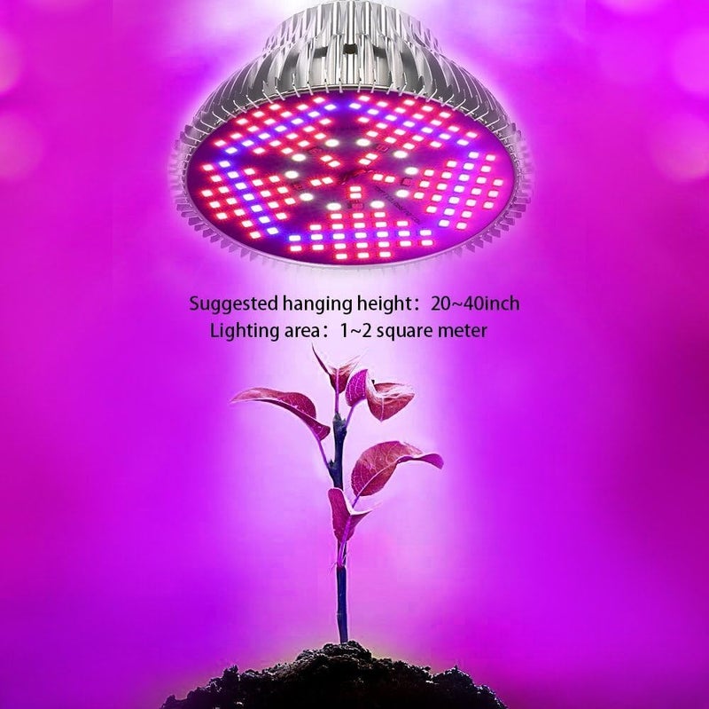 highydroLED [Pack of 2] 100W Led Plant Grow Light Bulb, Full Spectrum 150 LEDs Indoor Plants Growing Light Bulb Lamp for Vegetables Greenhouse and Hydroponic, E26 E27 Base Grow Light Bulbs, AC 85~265V - Image 4