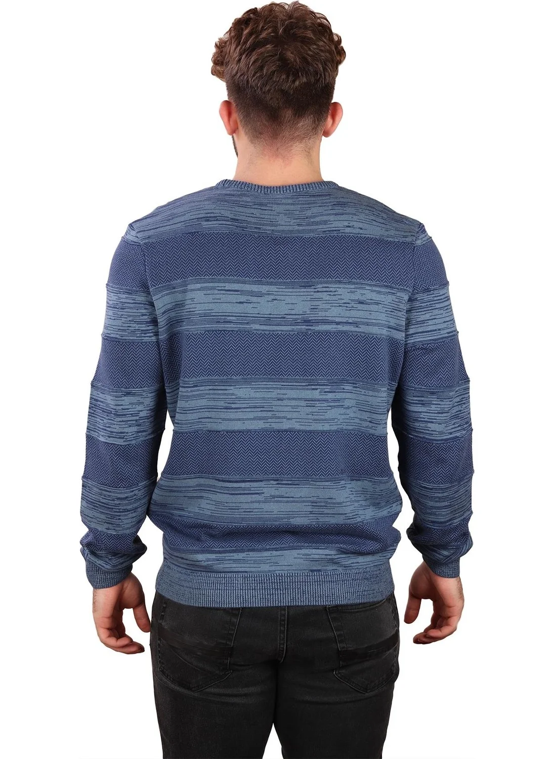 Alexander Gardi Crew Neck Striped Sweater