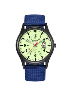 Mens Hot Watches Fashion Nylon Band Date Quartz Wrist Watch