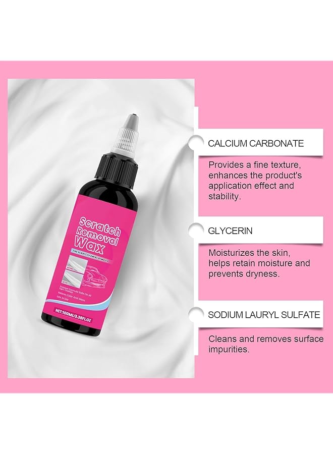 NALACAL Car Scratch Repair Agent - 100Ml Auto Paint Scratch Remover, Exterior Polishing Liquid For Vehicle Shine Restoration & Scratch Removal - Image 5