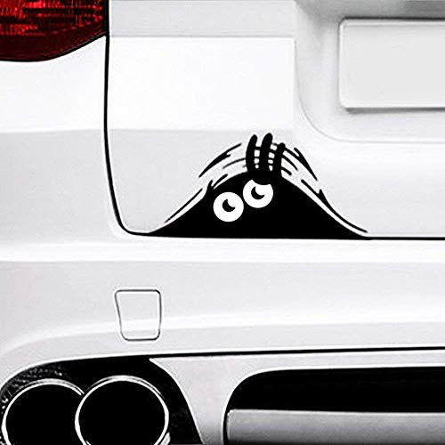 WANBY Black Monster Peeking Sticker Decal (3 Pcs) for Car, Window, Laptop, Ipad, Wall, Car Truck Motorcycle, Indoor Use - Image 5