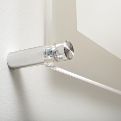 Wexel Art 1.5" Silver Stainless Steel Mounting Hardware for Acrylic Floating Frames (Pack of 4) - Image 1