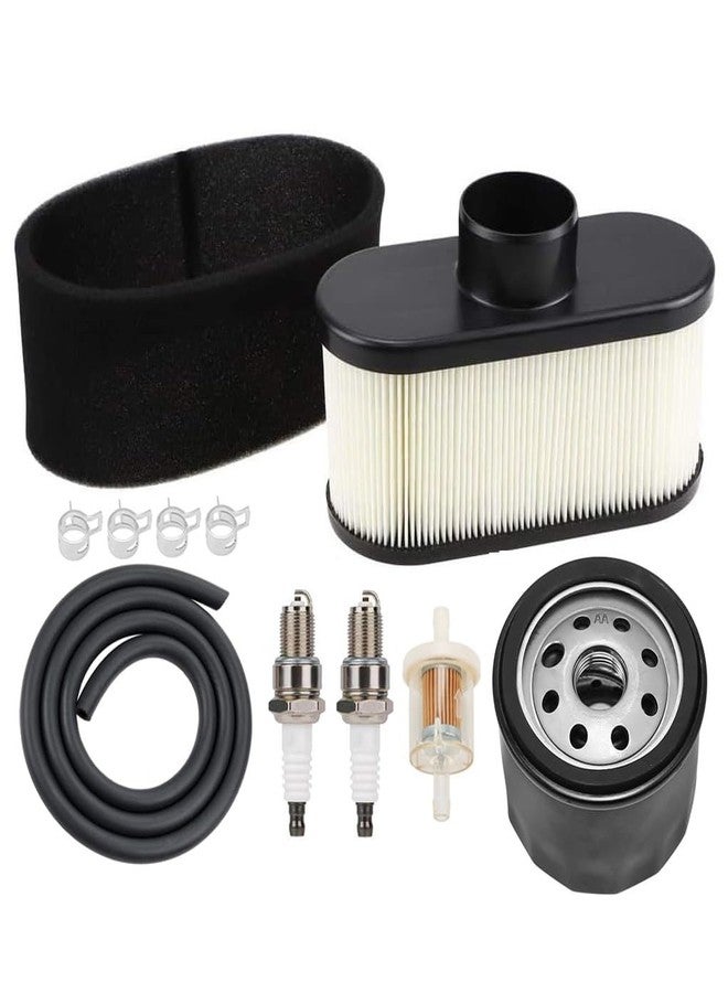 طقم تغيير زيت Annolai FR691V، طقم صيانة FR730V لمحركات جزازات العشب Kawasaki FR651V، FR691V، FR730V، FS691V، فلتر هواء 11013-0752، فلتر زيت 49065-0721، 49065-7007، طقم صيانة John Deere X300 X320 - Image 1