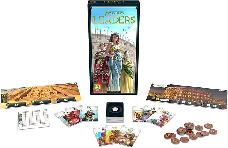 Asmodee 7 Wonders Leaders Board Game EXPANSION - Unleash the Power of Exceptional Leaders, Civilization Strategy Game for Kids and Adults, Ages 10+, 3-7 Players, 40 Min Playtime - Image 1