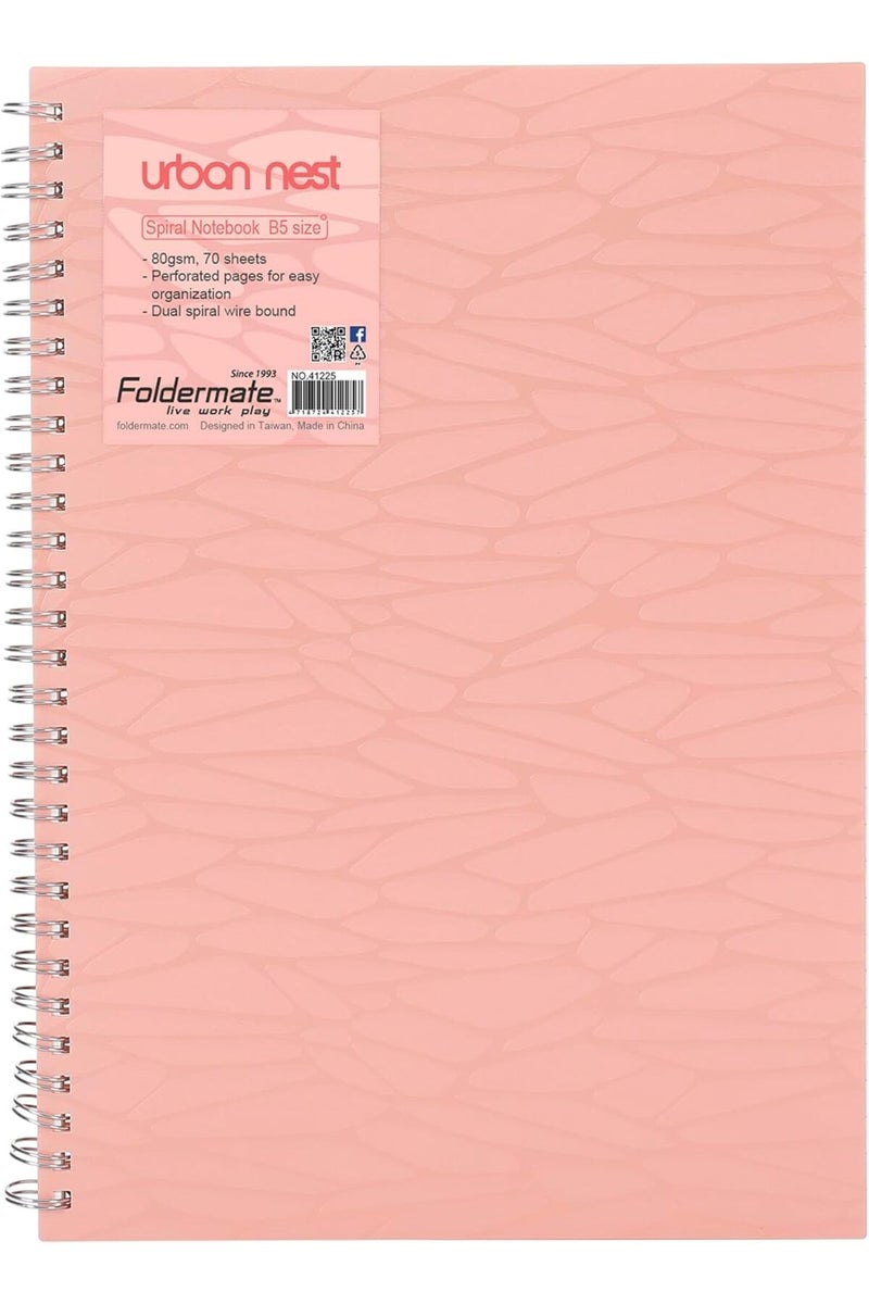 Foldermate 5-Subject A4 Spiral Notebook, 150 Sheets, Ruled, 80gsm (Assorted Color) - Image 1