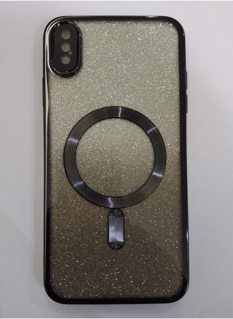 Undefined 4 in 1 Back Protection Cover For IPhone XS \X MAX With Camera Protector, Wireless Charging And Black Sticker 