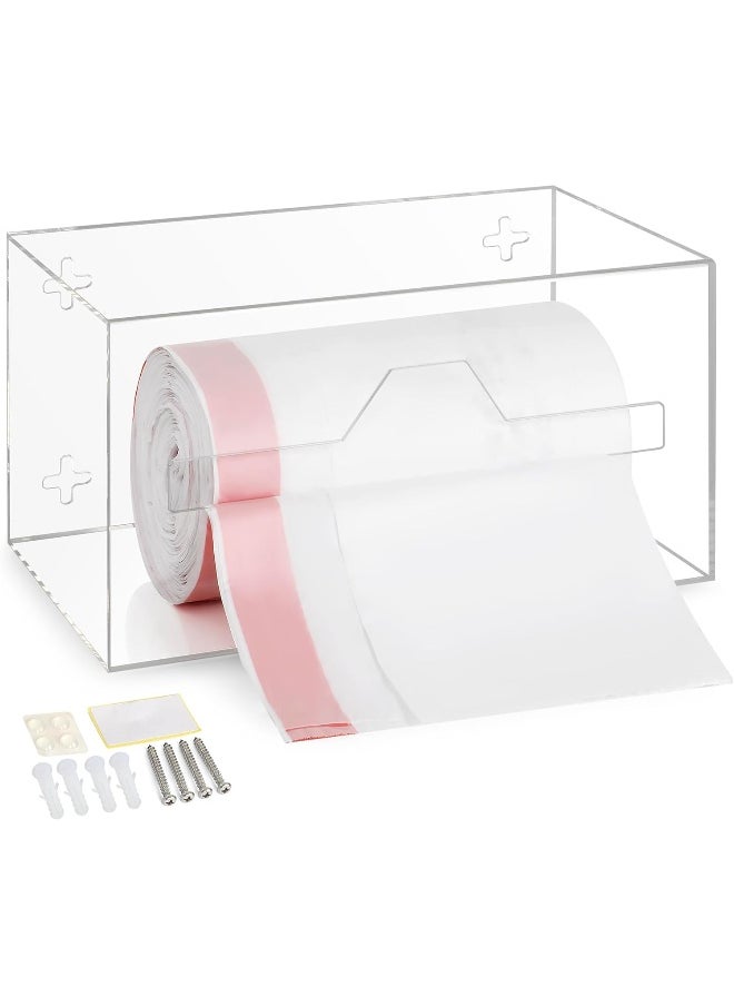 TPGP Trash Bag Holder Dispenser - Acrylic Trash Bag Dispenser Roll Holder, Garbage Bag Holder for Cabinet, Garbage Bag Dispenser Under Sink - Trash Bag Organizer for Home or Shops - Small  - Image 1