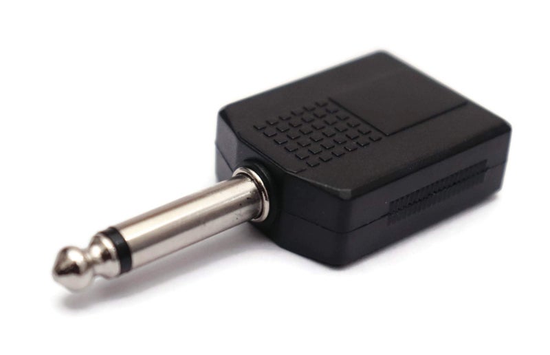 Electronicspices Electronic Spices Electronicspices 6.3MM MALE TO 2 X 6.3MM FEMALE 6.35mm Male to 6.35mm DUAL Female Stereo Headphone Auxiliary Audio Connector- (PACK OF 2) (6.3MM MALE TO 2 X 6.3MM FEMALE) - Image 3