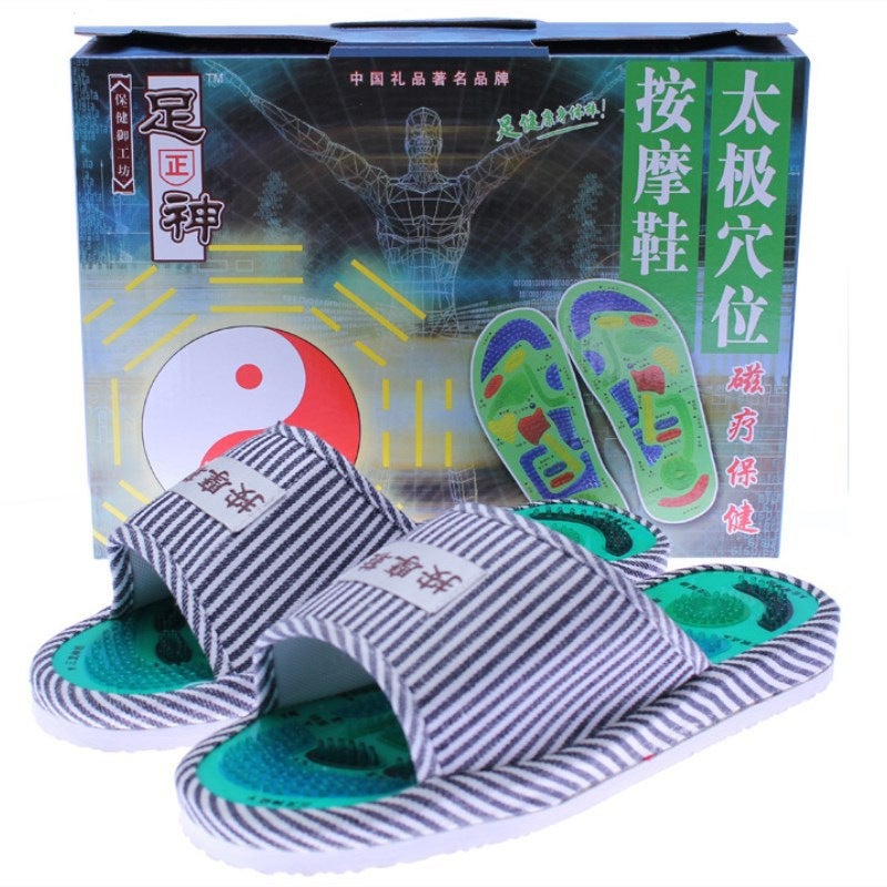Health Massage Shoes Unisex Design With Rubber And EVA Sole - Tai Chi Meridian Magnet Therapy Massage Slippers For Men And Women Daily Use - Image 5