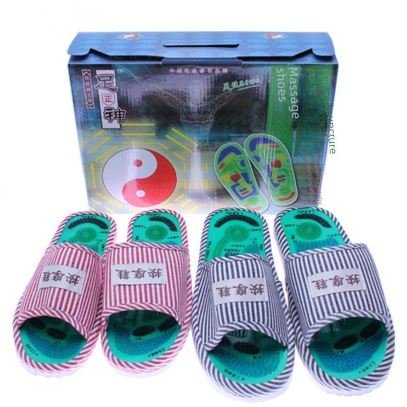 Health Massage Shoes Unisex Design With Rubber And EVA Sole - Tai Chi Meridian Magnet Therapy Massage Slippers For Men And Women Daily Use - Image 4