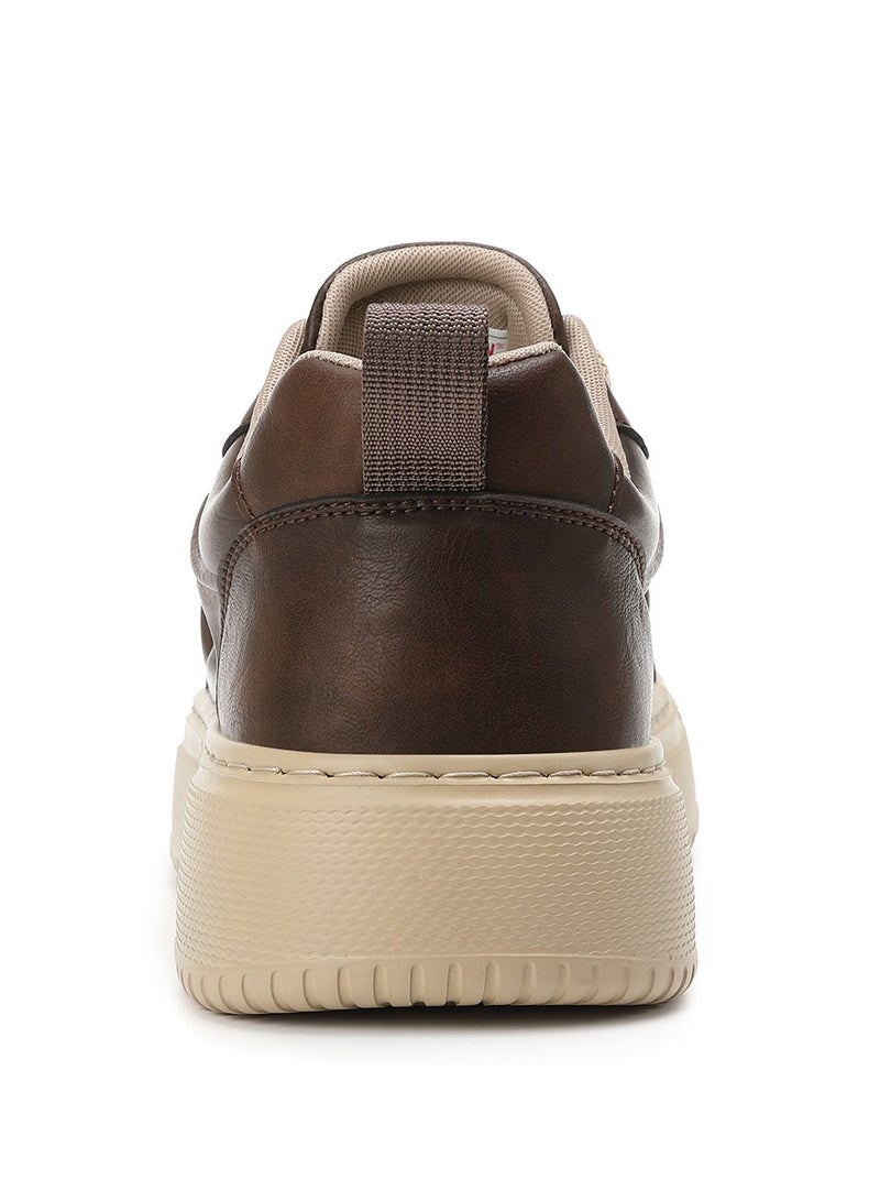 Sky View SKY VIEW Men's Fashion Shoes Ultrafine Fiber Vamp Casual Shoes For Men Non Slip Lace Up Chunky Sneakers Cushioned And Lightweight Low Top Walking Shoes  - Image 4