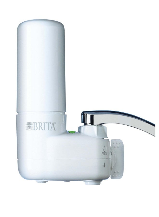 Brita Tap Water Filter System, Water Faucet Filtration System with Filter Change Reminder, Reduces Lead, BPA Free, Fits Standard Faucets Only - Basic, White - Image 3