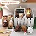 Rigibright 90Pcs Adopt A Puppy Party Favors Mini Plush Stuffed Animals Set Includes 24 Mini Dogs Birthday Hats White Plastic Fence with Artificial Lawn for Adopt A Pet Theme Birthday Party - Image 4