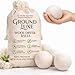 GroundLuxe Premium New Zealand Wool Dryer Balls 6Pack 100 Organic HandFelted Reusable Reduce Drying Time Natural Fabric Softening Wrinkle Static Reduction - Image 1