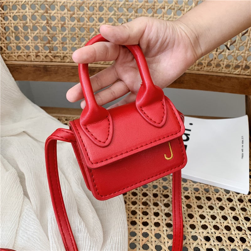 Fashionable Toddler Girls Crossbody Bag Trendy Kids Purse Red