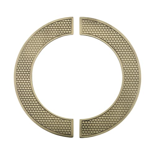WODIX Classic 8 Inch Round C Shape Door Handle Stainless Steel for Wooden and Glass Door Handle for Main Door (Brass Antique) - Image 1