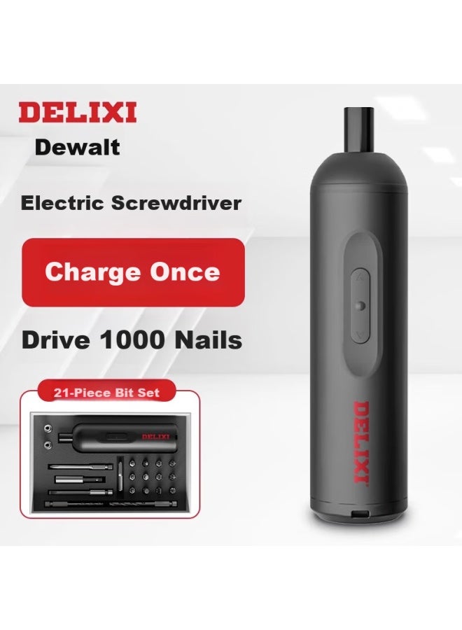 Delixi Delis Electric Rechargeable Household Maintenance Mini Lithium Electric Screwdriver Hand Drill Electric Batch Electric Drill Electric Screwdriver - Image 2