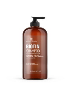 Botanic Hearth BOTANIC HEARTH Biotin Shampoo - 16 fl oz - Promotes Thicker, Fuller Hair - Hydrating & Nourishing Formula for Stronger Hair Growth - Sulfate-Free, Paraben-Free, Safe for All Hair Types  - Image 1