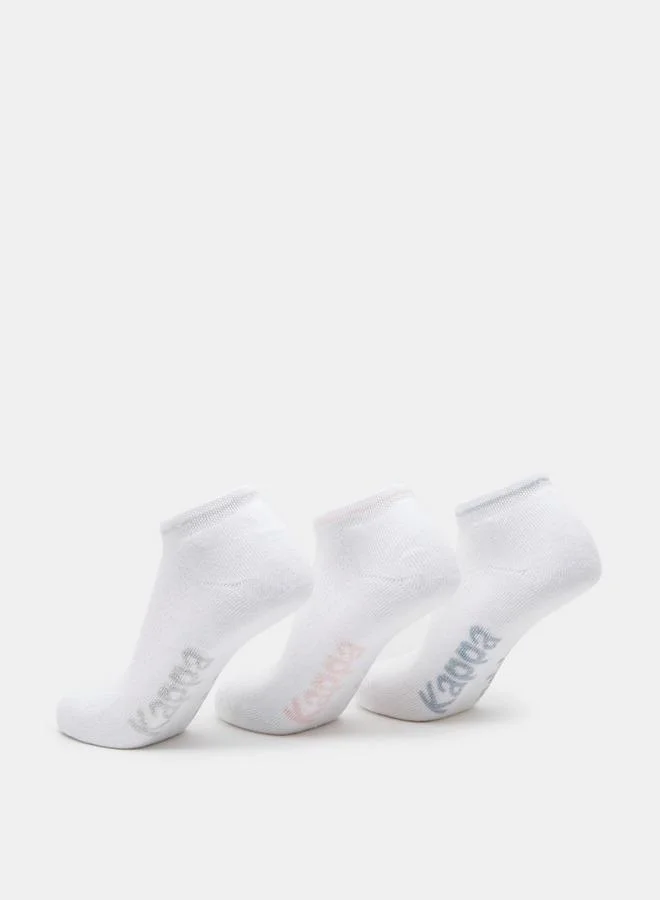 Kappa Textured Ankle Length Sports Socks - Set of 3