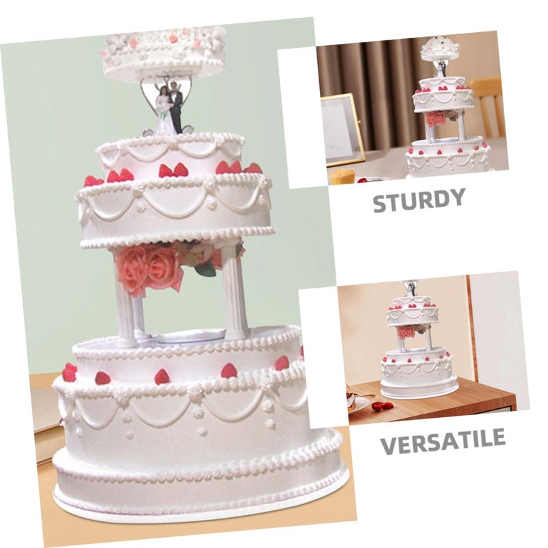 Roman Column Cake Supports 4Pcs Set Decorative Pillars For Dessert Table Display - Image 4